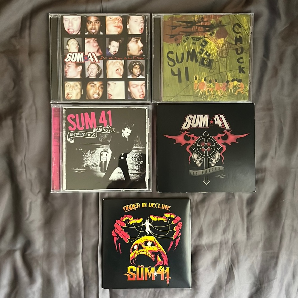 Sum 41 All Killer No Filler, Chuck, Underclass Hero, 13 Voices, Order In Decline